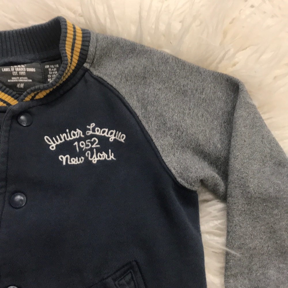 H&M varsity jacket. Size 4-6Y